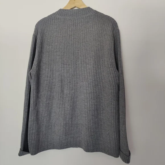 Aether Men's Full Zip Wool Sweater